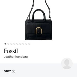 Fossil Black Leather Handbag